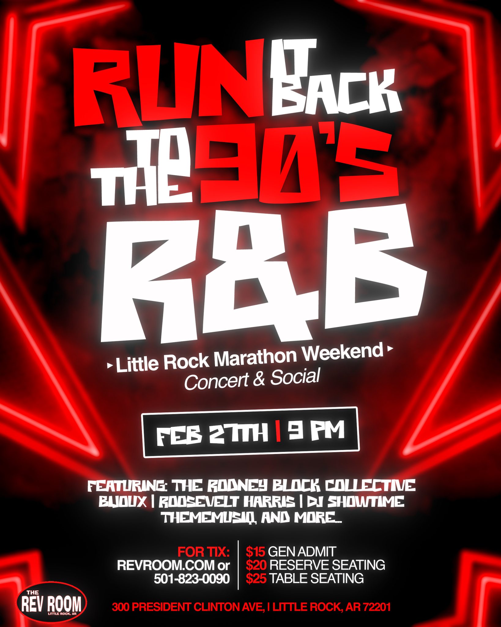 RUN IT BACK TO THE 90's R&B - Rev Room